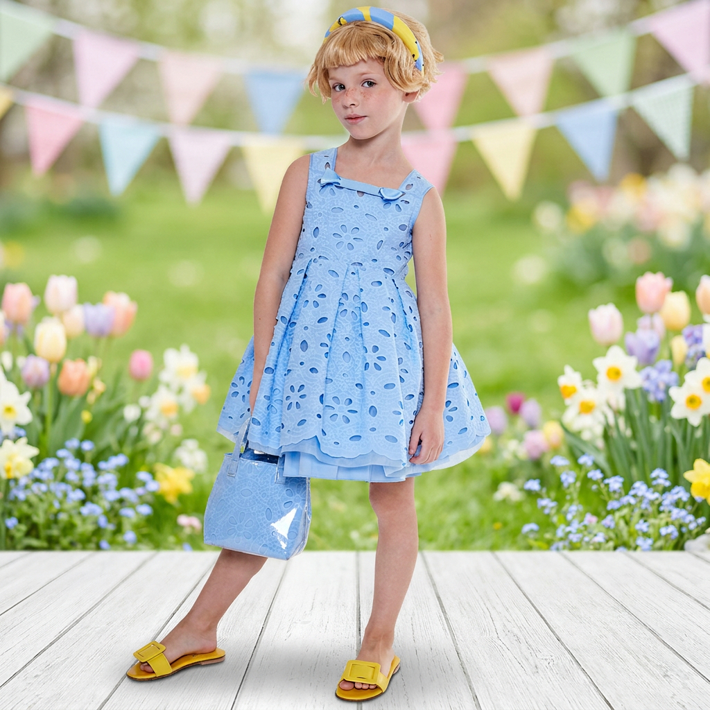 Private Label Fashion Fabric Children Baby Clothes Dress Baby Birthday Dress