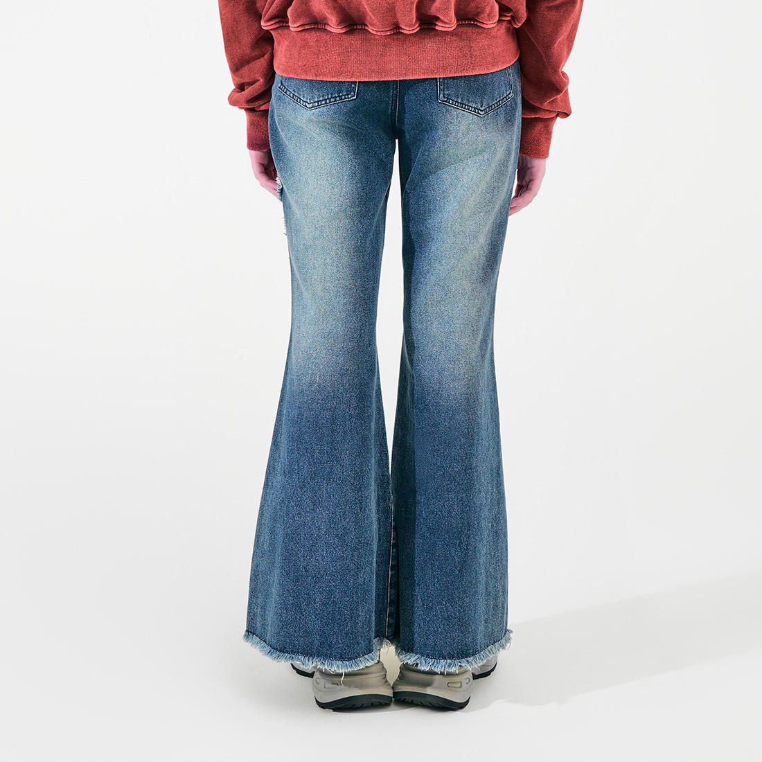 New Bestseller Factory Custom Girls' Plus Size Casual Pants Jeans Cotton Fabric Bodysuit in Leggings Style Washed Technics