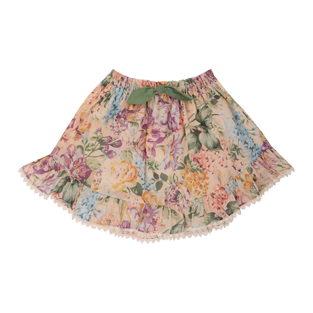 girls flower white dress